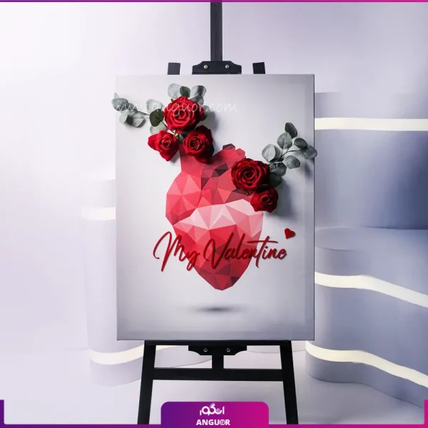 چگونه گلفروشیها در ولنتاین درآمد یکساله را کسب میکنند؟ (تحلیل اقتصادی) تابلو نقاشی ولنتاین به همراه رز جاودان