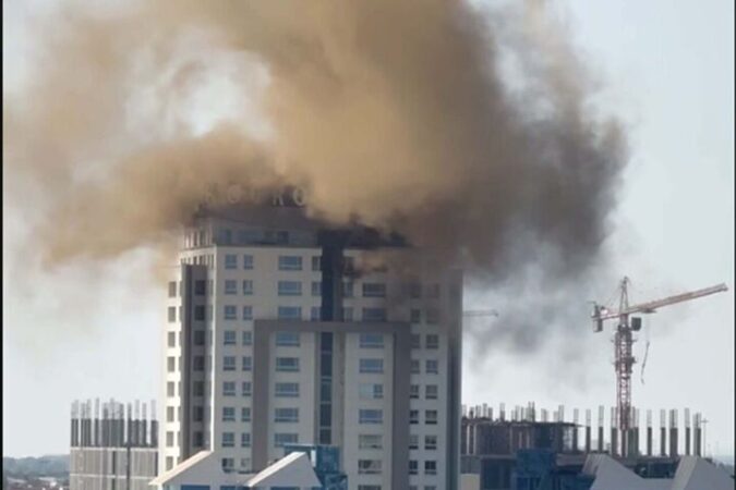 آتش‌سوزی هتل‌ کوروش کیش مهار شد