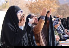 استغاثه‌ای ساده به درگاه خداوند رحمان/ نماز باران در چشمه علی دامغان + تصاویر