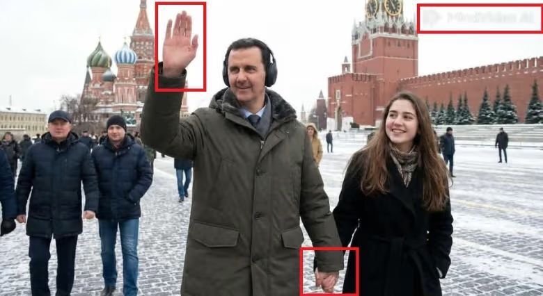 انتشار یک عکس عجیب از بشار اسد و همسرش جنجال آفرید/ این تصویر واقعی یا جعلی است؟ انتشار یک عکس عجیب از بشار اسد و همسرش جنجال آفرید/ این تصویر واقعی یا جعلی است؟