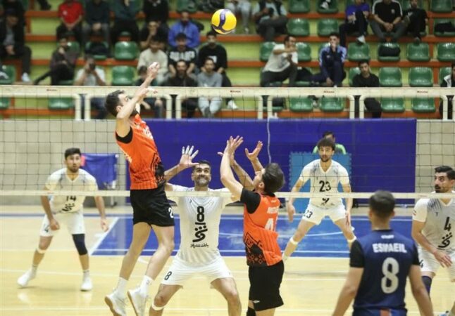 برد مس سونگون در دربی والیبال تبریز