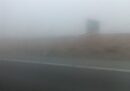 برف شدید و مه‌گرفتگی در آزادراه اصفهان ـ شیراز