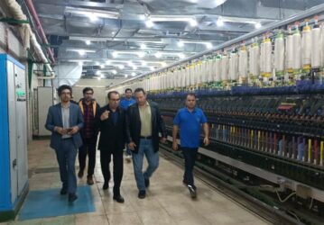 تولید روزانه 7 تن نخ و 70 هزار متر پارچه در نساجی پردیس همدان