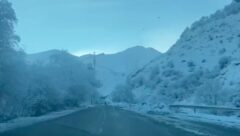 جاده کندوان سفیدپوش شده است