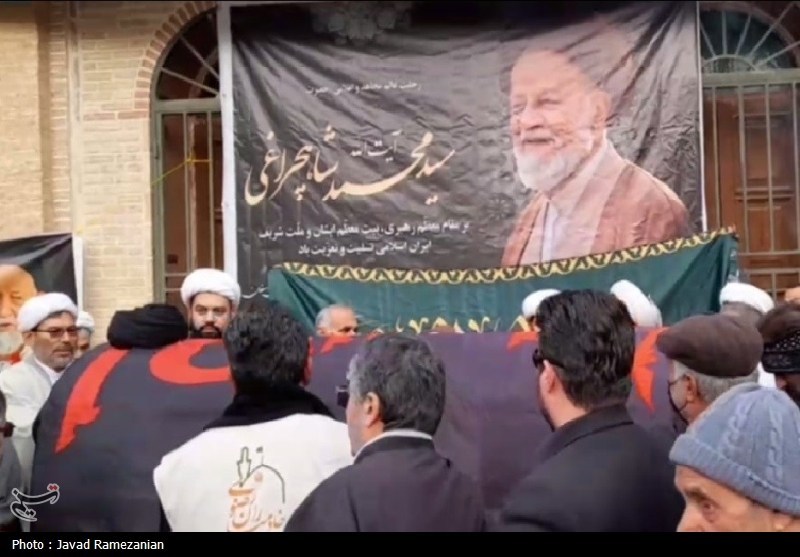 علما، روحانیان و طلاب دامغان با پیکر آیتالله شاهچراغی وداع کردند+تصاویر تسنیم , اخبار استان سمنان , اخبار سمنان , اخبار دامغان ,