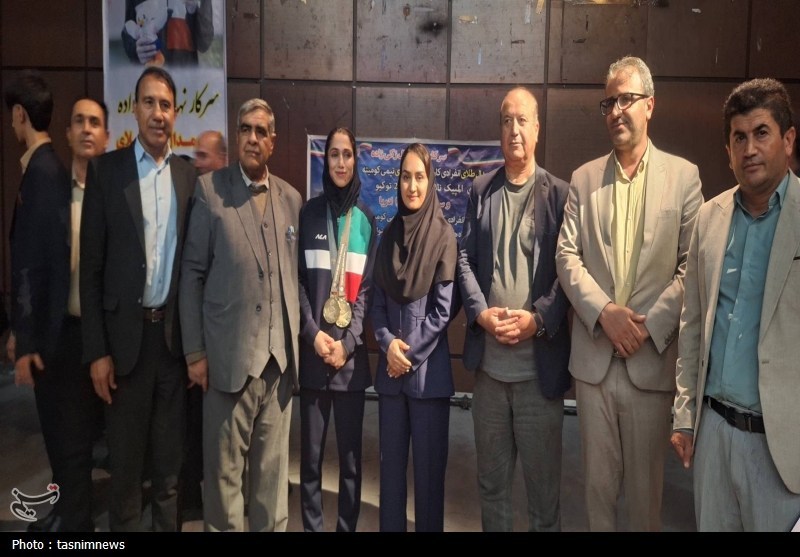 قهرمان ناشنوای المپیک توکیو با دو طلا به زادگاهش بازگشت+تصاویر ورزش بانوان , اخبار استان کهگیلویه و بویراحمد ,