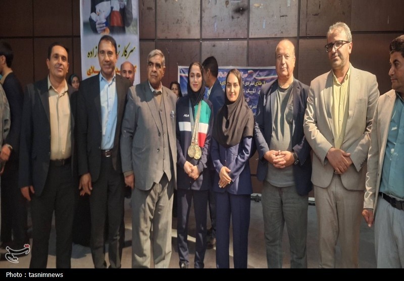 قهرمان ناشنوای المپیک توکیو با دو طلا به زادگاهش بازگشت+تصاویر ورزش بانوان , اخبار استان کهگیلویه و بویراحمد ,