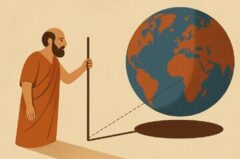 محاسبه دقیق محیط زمین با یک تکه چوب در ۲۴۰۰ سال پیش