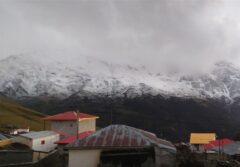 نخستین برف پاییزی ارتفاعات گلستان را سفیدپوش کرد