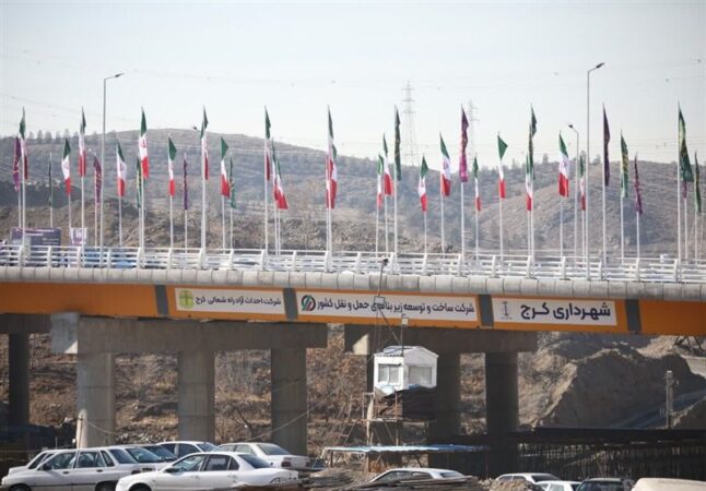 افتتاح شاهکار مهندسان ایرانی بر فراز آزادراه شمالی کرج