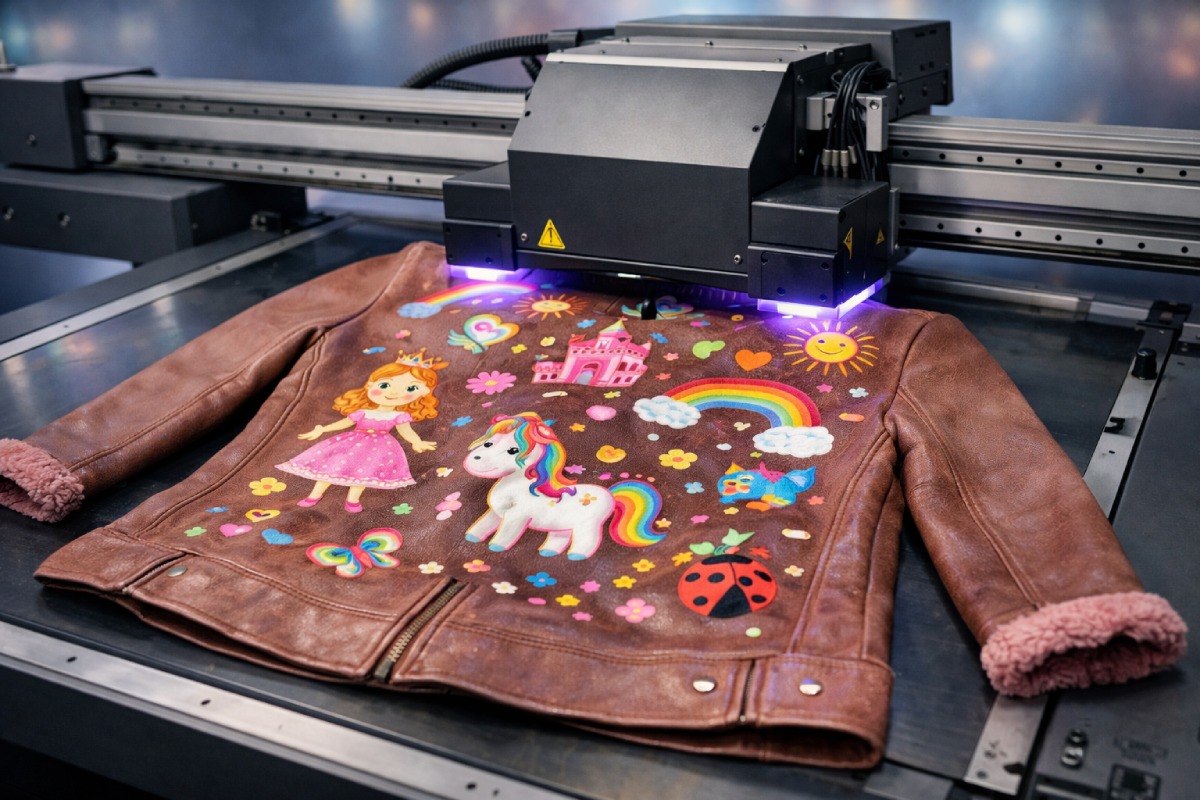 چاپ یووی رول روی چرم