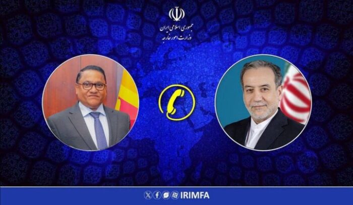 گفتگوی تلفنی وزرای امور خارجه جمهوری اسلامی ایران و سریلانکا 