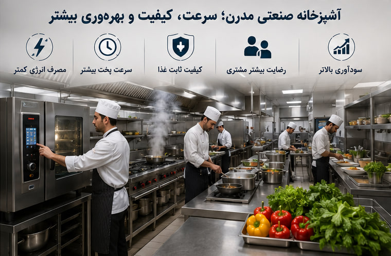 تجهیزات صنعتی اشپزخانه - دامان