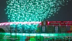 تمرین افتتاحیه جام جهانی با صدها پهپاد نورانی + عکس