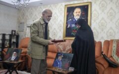 دیدار فرمانده قرارگاه‌خاتم با خانواده شهیدان نصیرزاده و دره‌باغی