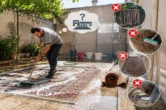 چرا شستشوی خانگی فرش دیگر مانند گذشته رایج نیست؟ دلایل و راهکارها