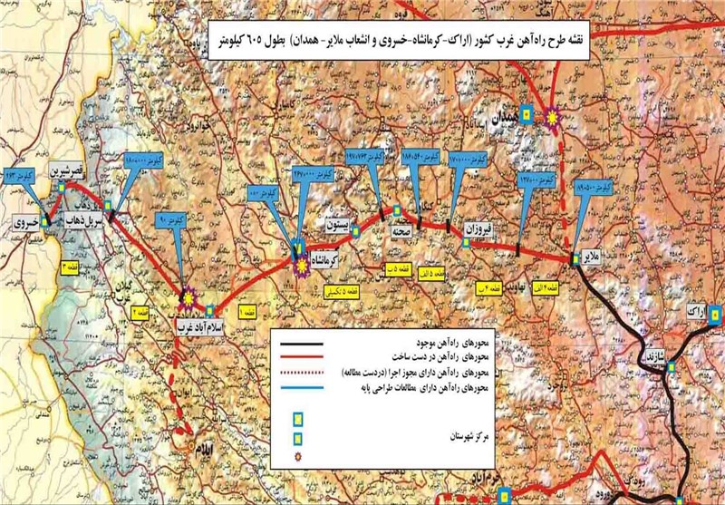 احیای کریدور تاریخی غرب ایران/ از تهران تا بغداد با قطار اخبار استان کرمانشاه , حمل و نقل ریلی جمهوری اسلامی ایران , کشور عراق ,