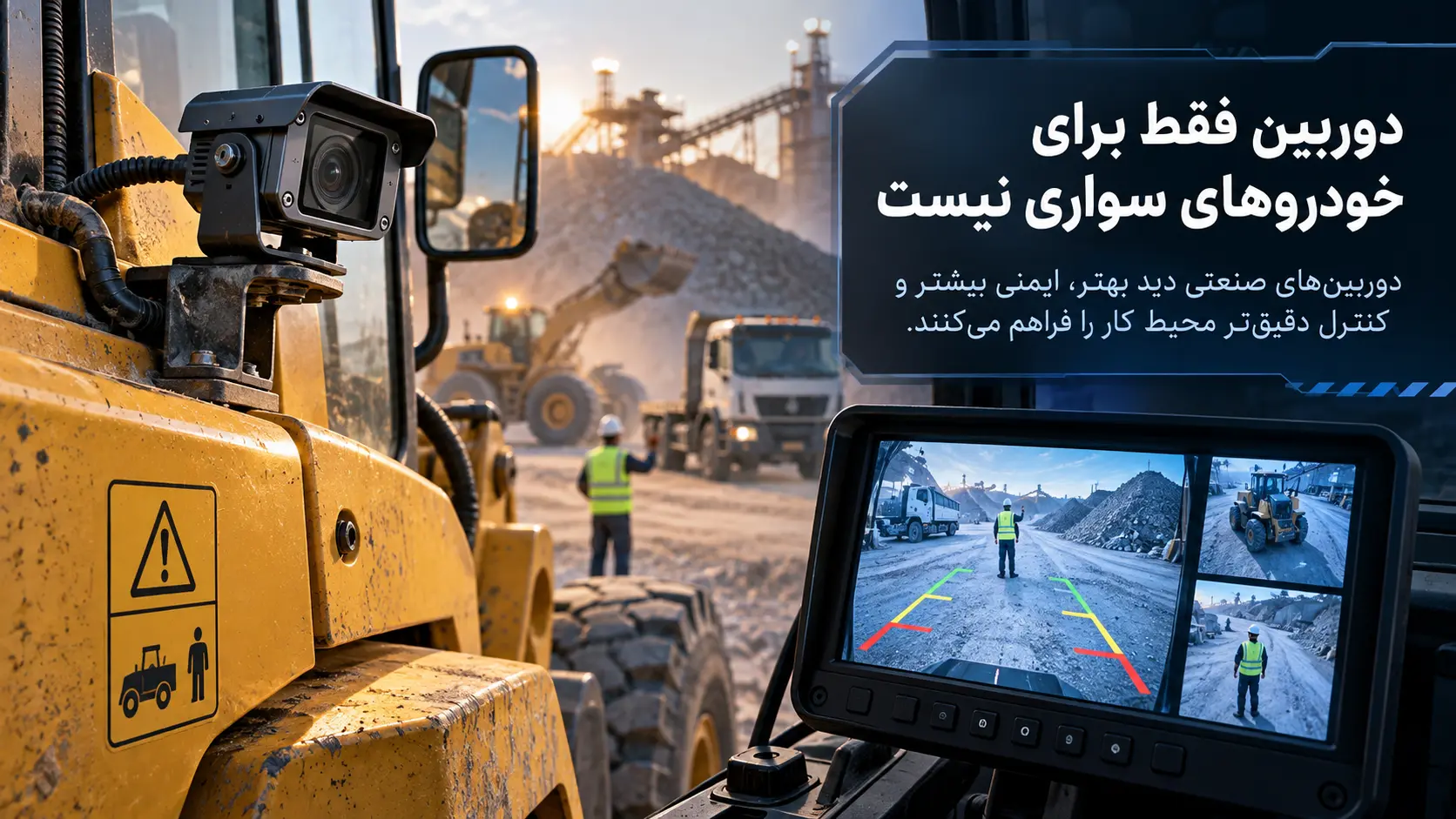 ماشینآلات سنگین چطور اینهمه قدرت و دقت را همزمان کنترل میکنند؟ دوربین فقط برای خودروهای سواری نیست