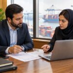 جلسه برنامه‌ریزی بازاریابی با کارت بازرگانی