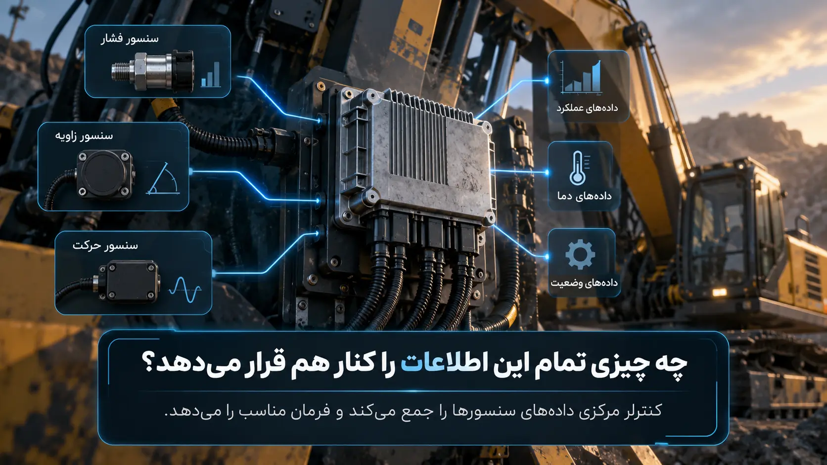 ماشینآلات سنگین چطور اینهمه قدرت و دقت را همزمان کنترل میکنند؟ چه چیزی تمام این اطلاعات را کنار هم قرار میدهد؟