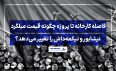 فاصله کارخانه تا پروژه چگونه قیمت میلگرد نیشابور و تیکمه‌داش را تغییر می‌دهد؟