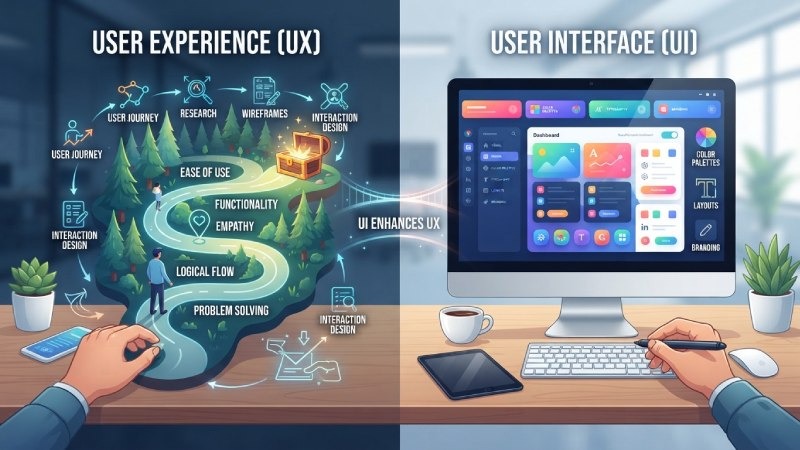 کاربرپسند بودن یعنی چه؟ تفاوت UI و UX