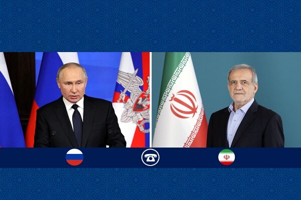 گفتگوی تلفنی پزشکیان و پوتین؛ تأکید بر تداوم همکاری‌های ایران و روسیه